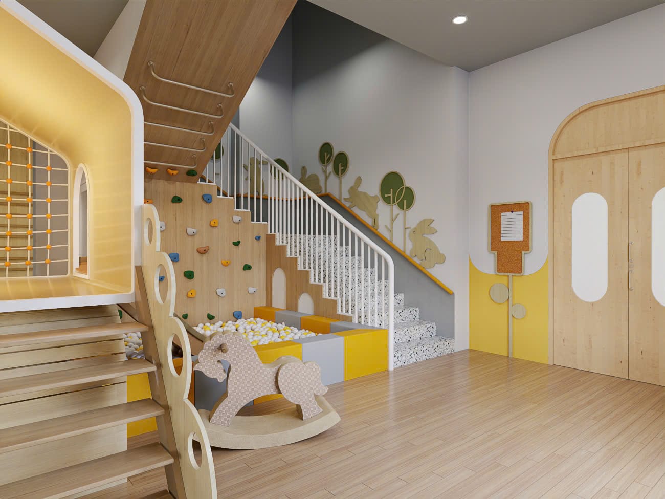 thiết kế trường mầm non Montessori